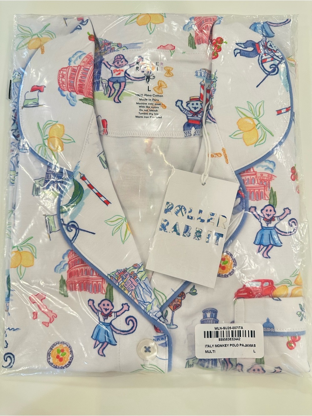 Roller Rabbit Italy Polo pajama set